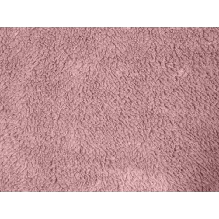 Manta Borreguito Esmeralda rosa | Plaid decorativo sofá | Revitex