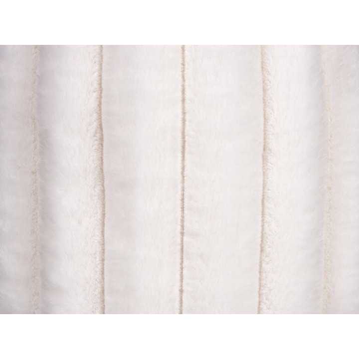 Manta Borrego Esmeralda Crua | Plaid decorativo sofá | Revitex