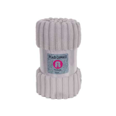 Manta Borreguito Esmeralda Gris | Plaid decorativo sofá | Revitex