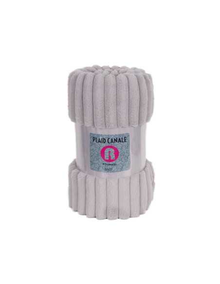 Manta Borreguito Esmeralda Gris | Plaid decorativo sofá | Revitex