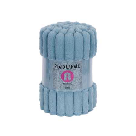 Manta Borrego Esmeralda Azul | Plaid decorativo sofá | Revitex