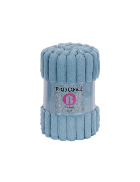 Manta Borrego Esmeralda Azul | Plaid decorativo sofá | Revitex