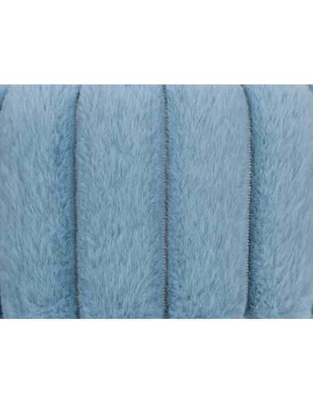 Manta Borrego Esmeralda Azul | Plaid decorativo sofá | Revitex