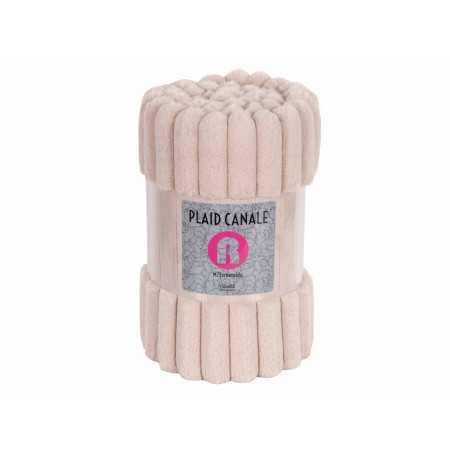 Manta Borrego Esmeralda Bege | Plaid decorativo sofá | Revitex