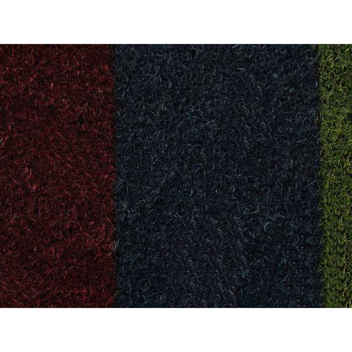 Capacho de coco Welcome | Tapete de entrada de borracha para casa