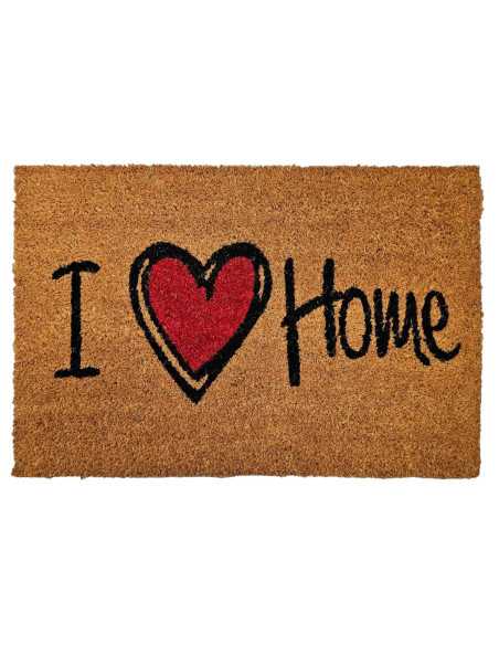 Felpudo de coco Home Rojo | Felpudo entrada goma para hogar | Revitex