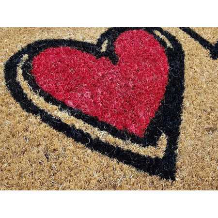 Felpudo de coco Home Rojo | Felpudo entrada goma para hogar | Revitex 2