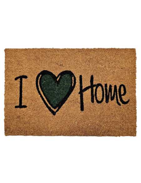 Felpudo de coco Home Verde | Felpudo entrada goma para hogar | Revitex