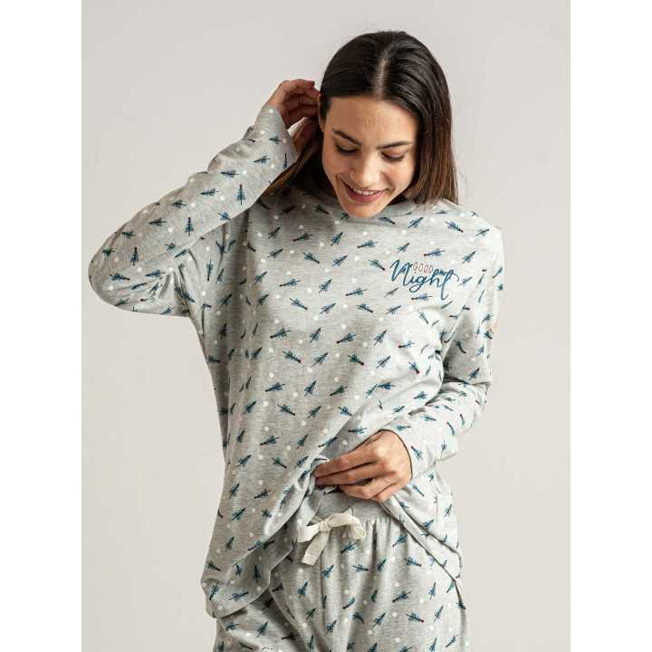 Pijama Privata Nabila | Pijama mujer punto| Revitex