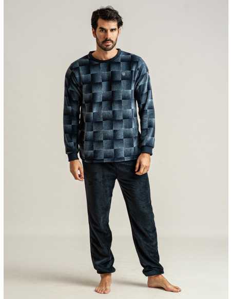 Pijama Privata Coralina Art| Pijama Hombre Invierno| Revitex