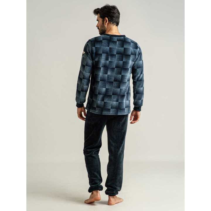 Pijama Privata Coralina Art| Pijama Hombre Invierno| Revitex