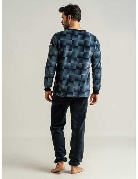 Pijama Privata Coralina Art| Pijama Hombre Invierno| Revitex