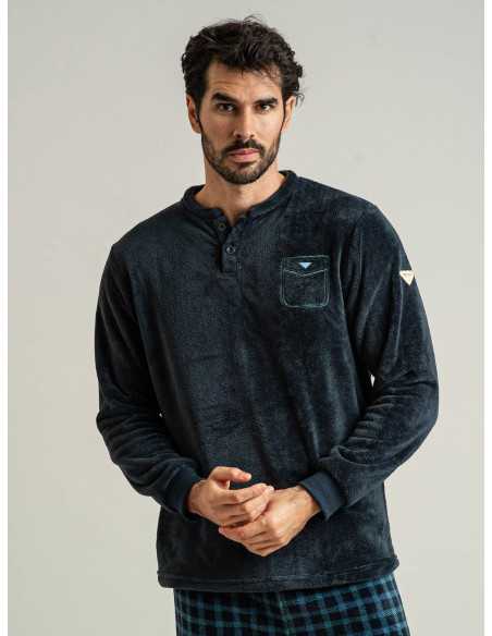 Pijama Privata Coralina Tom| Pijama Hombre Invierno| Revitex