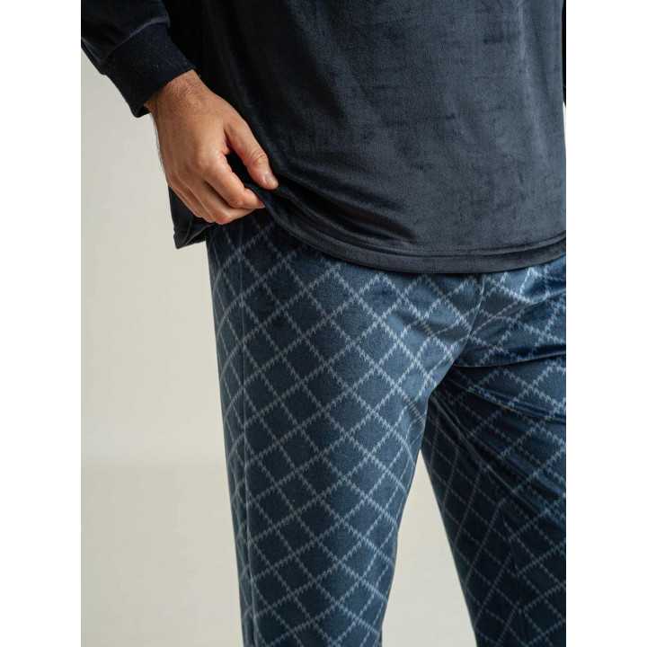 Pijama Privata Veludo Adam | Pijama de homem de inverno | Revitex