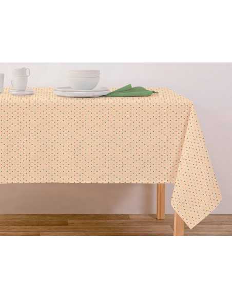 Toalha de mesa de teflon anti-manchas Point | Toalha de mesa impressa