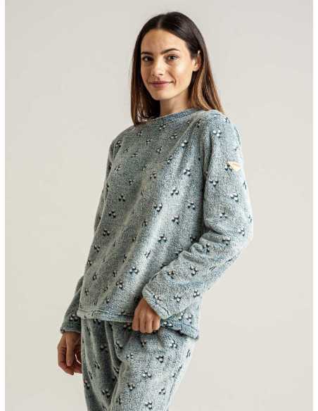 Pijama Privata Coralina Zore | Pijama Mujer Invierno| Revitex
