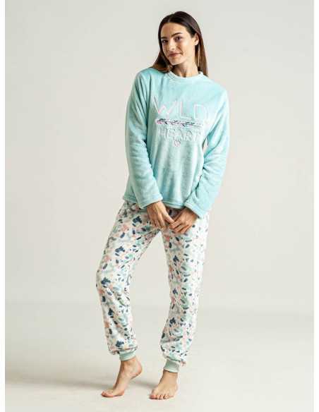 Pijama Privata Coralina Lira | Pijama Mujer Invierno| Revitex