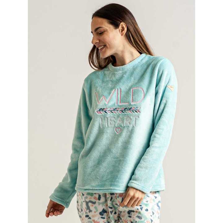 Pijama Privata Coralina Lira | Pijama Mujer Invierno| Revitex