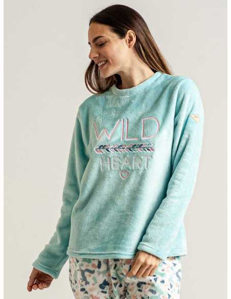 Pijama Privata Coralina Lira | Pijama Mujer Invierno| Revitex