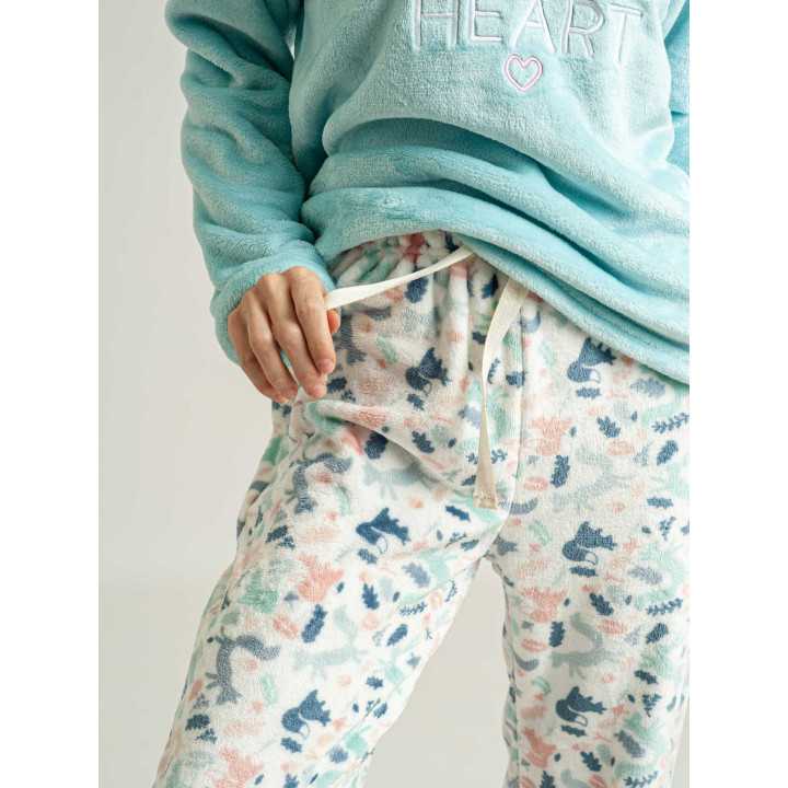 Pijama Privata Coralina Lira | Pijama Mujer Invierno| Revitex