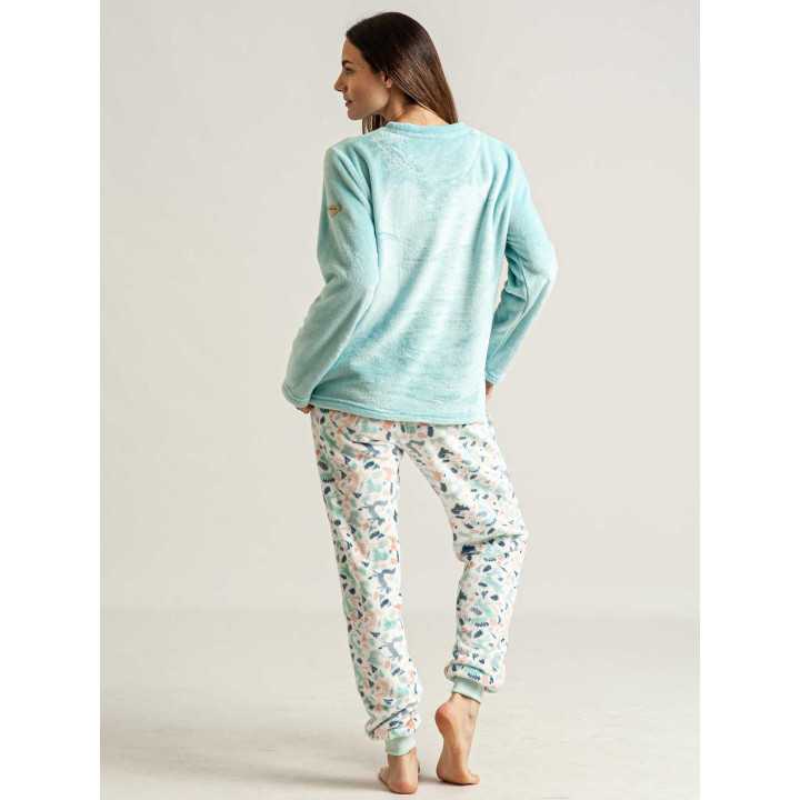 Pijama Privata Coralina Lira | Pijama Mujer Invierno| Revitex