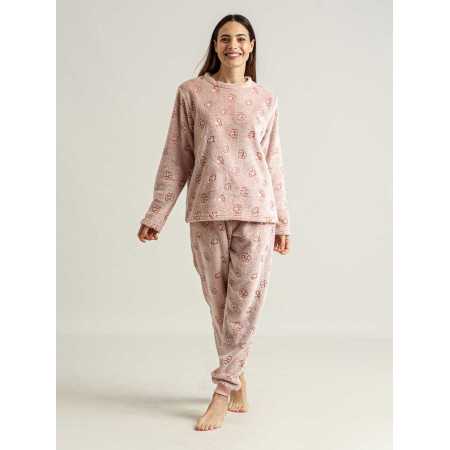 Pijama Privata Coralina Lusse | Pijama Mujer Invierno| Revitex