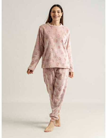 Pijama Privata Coralina Lusse | Pijama Mujer Invierno| Revitex