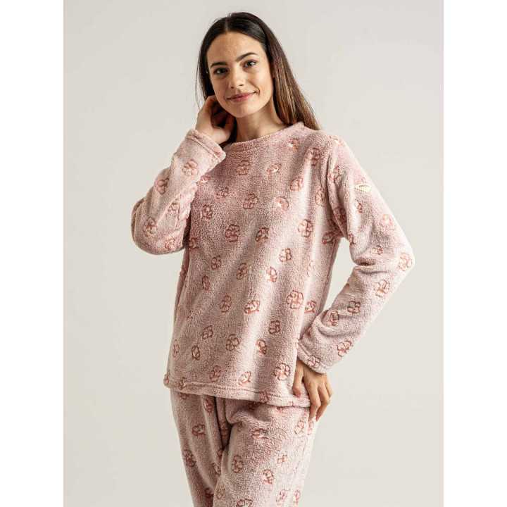 Pijama Privata Coralina Lusse | Pijama Mujer Invierno| Revitex