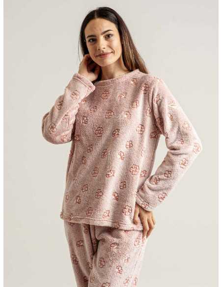 Pijama Privata Coralina Lusse | Pijama Mujer Invierno| Revitex