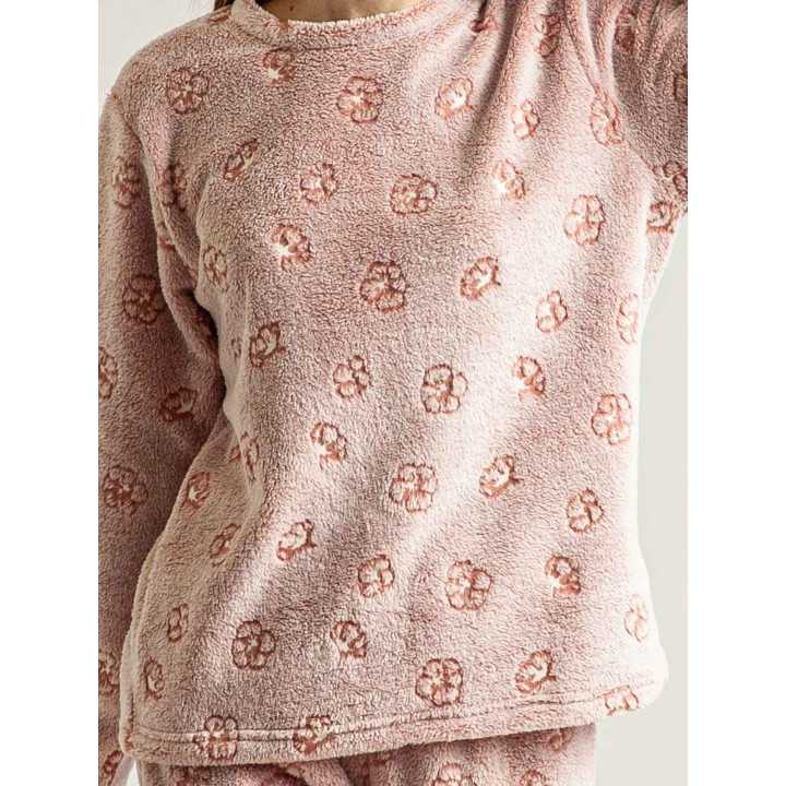 Pijama Privata Coralina Lusse | Pijama Mujer Invierno| Revitex