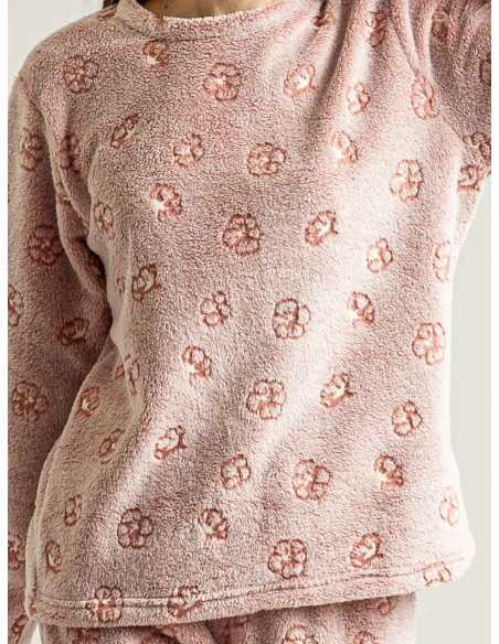 Pijama Privata Coralina Lusse | Pijama Mujer Invierno| Revitex