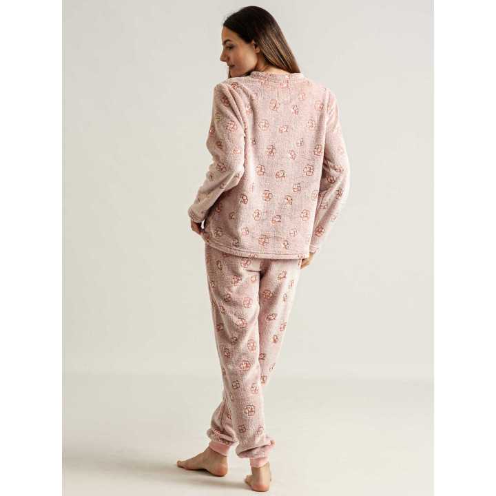 Pijama Privata Coralina Lusse | Pijama Mujer Invierno| Revitex