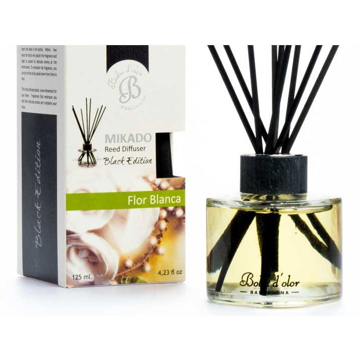 Mikado Black Edition Boles D'olor Flor Blanca | Difusor de ambiente