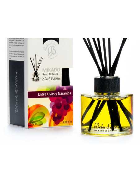 Mikado Black Edition Boles D'olor Uvas Naranjos | Difusor de ambiente