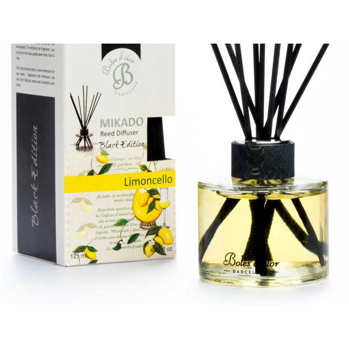 Mikado Black Edition Boles D'olor Limoncello | Difusor de ambiente