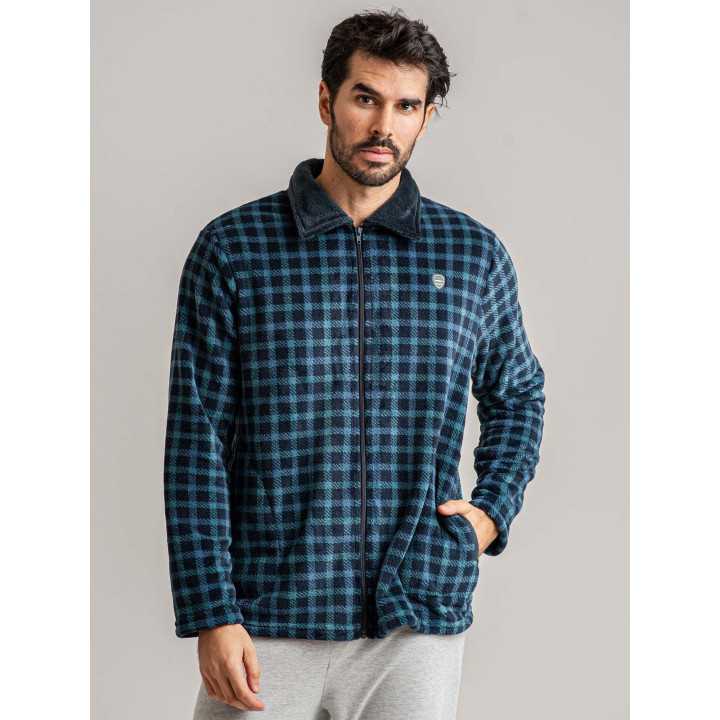 Bata corta hombre Coralina Geo | Bata Hombre Invierno| Revitex