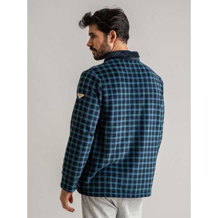 Bata corta hombre Coralina Geo | Bata Hombre Invierno| Revitex