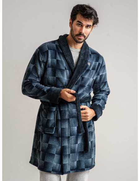 Bata corta hombre Coralina Gerard | Bata Hombre Invierno| Revitex