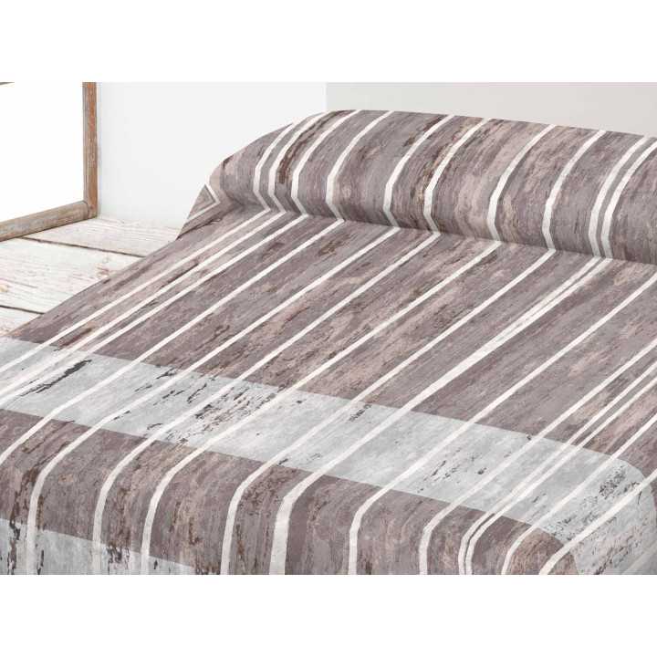 Manta de veludo Selina Marrom | Cobertor de cama estampado | Revitex