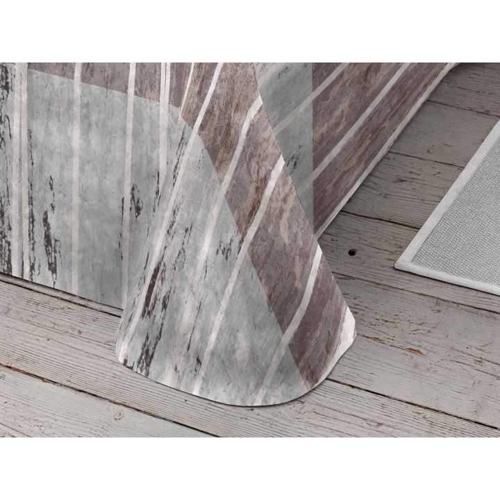 Manta de veludo Selina Marrom | Cobertor de cama estampado | Revitex