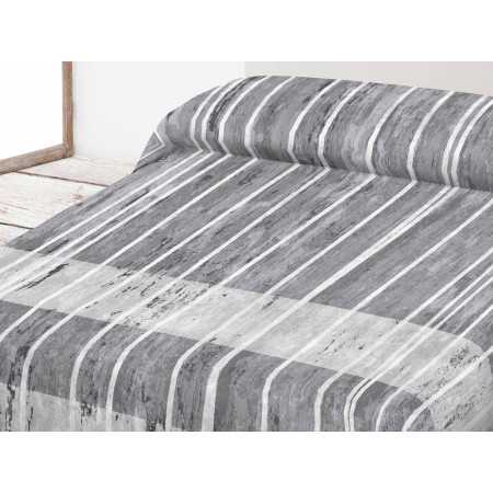 Manta de veludo Selina Cinza | Cobertor de cama estampado | Revitex 2