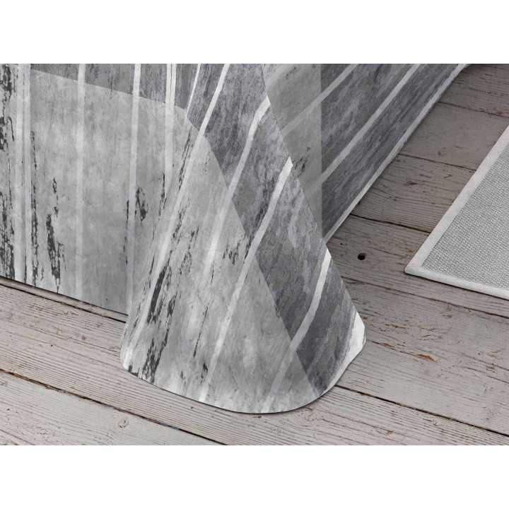 Manta Terciopelo Selina Gris | Manta estampada cama | Revitex