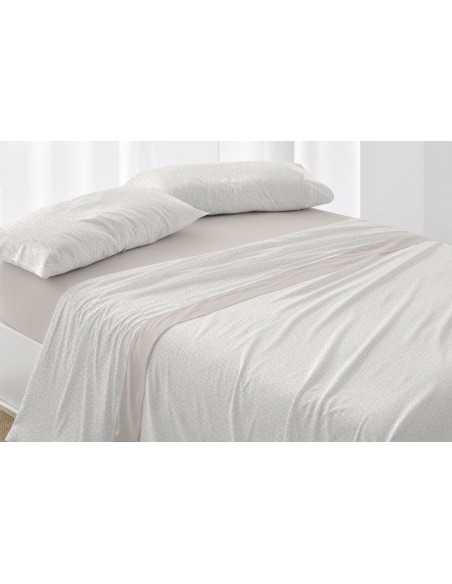 Sábanas Nacarina Provenza Beige | Sábanas Invierno Burrito Blanco