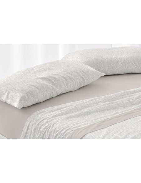 Sábanas Nacarina Provenza Beige | Sábanas Invierno Burrito Blanco