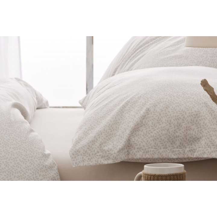 Sábanas Nacarina Provenza Beige | Sábanas Invierno Burrito Blanco