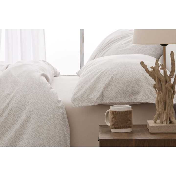 Sábanas Nacarina Provenza Beige | Sábanas Invierno Burrito Blanco