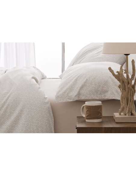 Sábanas Nacarina Provenza Beige | Sábanas Invierno Burrito Blanco