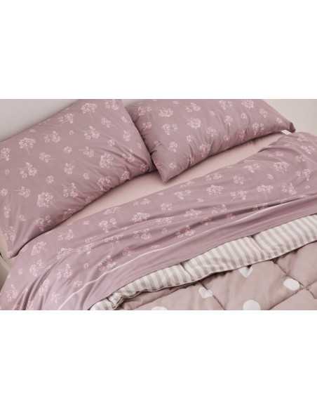 Sábanas Nacarina Mimosa Rosa | Sábanas Invierno Burrito Blanco