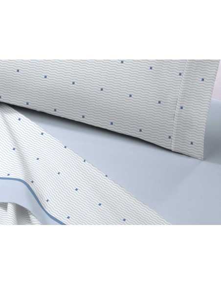 Juego Sábanas Coralina Gustav Azul | Juego Sábanas invierno | Revitex