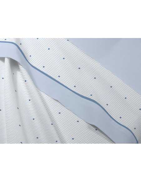 Jogo de lençóis Coralina Gustav Azul | Lençóis de inverno | Revitex